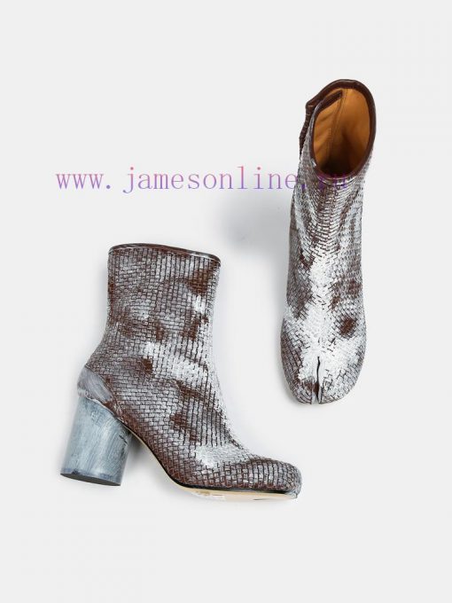 Maison Margiela 24 Early Spring New Knitted 8cm Split Toe Short Boots, Original One to One Cn4qluskr - Image 6