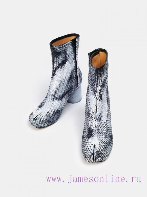 Maison Margiela 24 Early Spring New Knitted 8cm Split Toe Short Boots, Original One to One Cyh8h6clm - Image 5