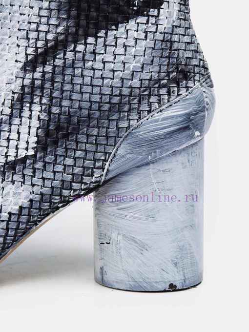 Maison Margiela 24 Early Spring New Knitted 8cm Split Toe Short Boots, Original One to One Cyh8h6clm - Image 8