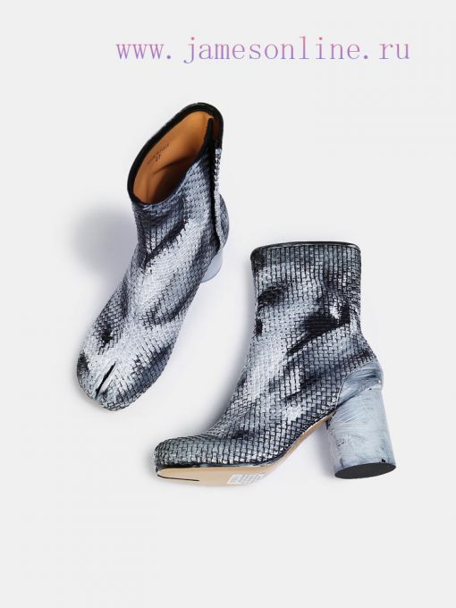 Maison Margiela 24 Early Spring New Knitted 8cm Split Toe Short Boots, Original One to One Cyh8h6clm - Image 9