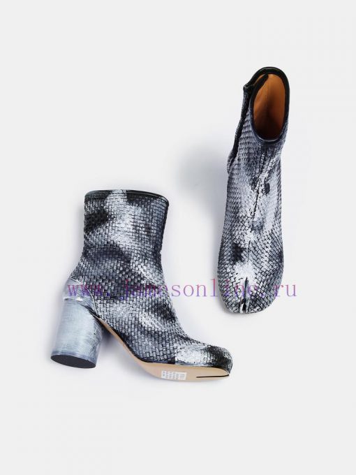 Maison Margiela 24 Early Spring New Knitted 8cm Split Toe Short Boots, Original One to One Cyh8h6clm - Image 10