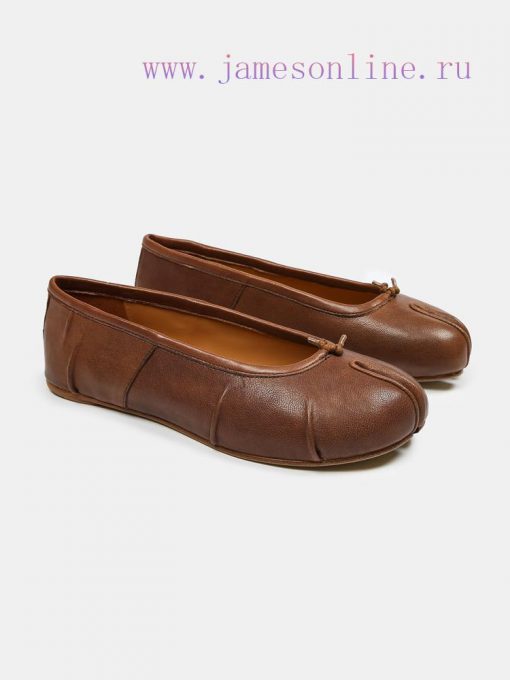 Maison Margiela 24 Early Spring New Wrinkle New Split Toe Flat Shoes, Original One to One Crpb6hvxmf