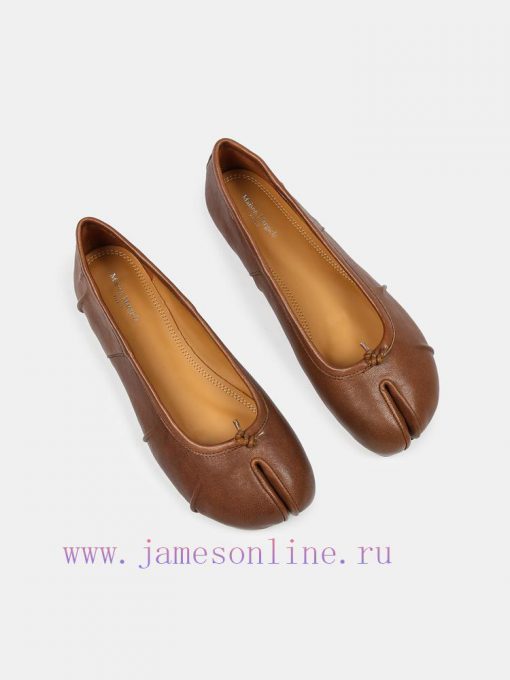 Maison Margiela 24 Early Spring New Wrinkle New Split Toe Flat Shoes, Original One to One Crpb6hvxmf - Image 3