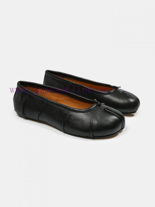 Maison Margiela 24 Early Spring New Wrinkle New Split Toe Flat Shoes, Original One to One Crfagdrv78