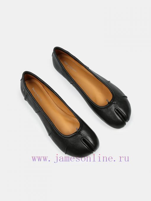 Maison Margiela 24 Early Spring New Wrinkle New Split Toe Flat Shoes, Original One to One Crfagdrv78 - Image 3