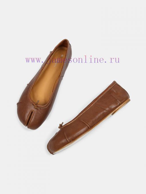 Maison Margiela 24 Early Spring New Wrinkle New Split Toe Flat Shoes, Original One to One Crpb6hvxmf - Image 6