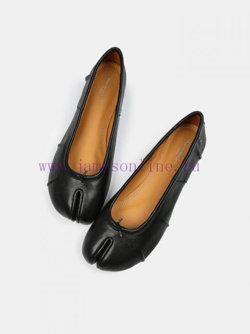 Maison Margiela 24 Early Spring New Wrinkle New Split Toe Flat Shoes, Original One to One Crfagdrv78 - Image 5