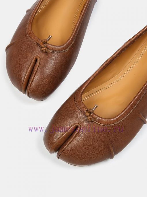 Maison Margiela 24 Early Spring New Wrinkle New Split Toe Flat Shoes, Original One to One Crpb6hvxmf - Image 8