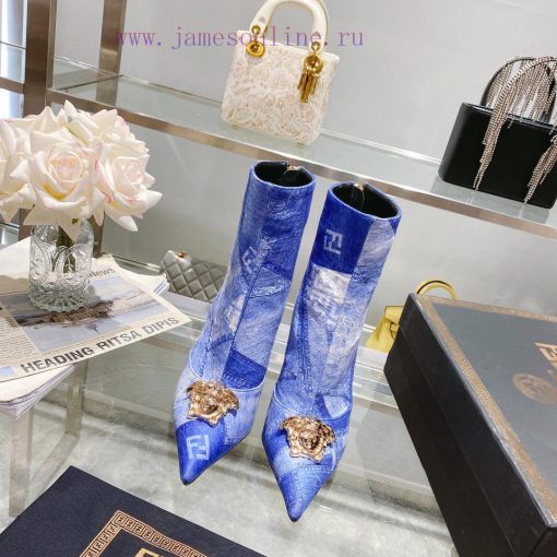Fendi&Versace Joint Collection Fendi&Versace Short Boots𝐧𝐞𝐰 Show style Fendi Dumesa Head&Heekp04j2l7
