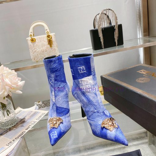 Fendi&Versace Joint Collection Fendi&Versace Short Boots𝐧𝐞𝐰 Show style Fendi Dumesa Head&Heekp04j2l7 - Image 6