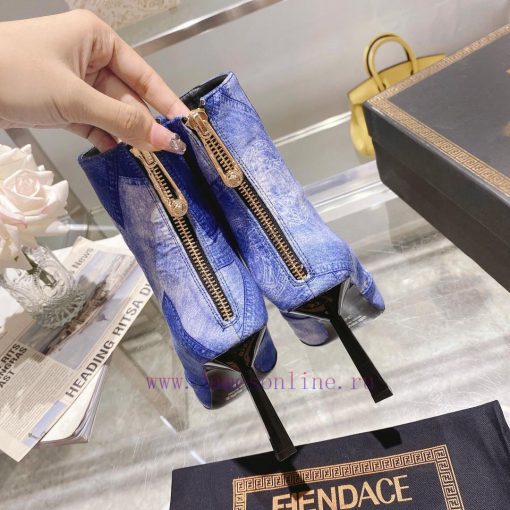 Fendi&Versace Joint Collection Fendi&Versace Short Boots𝐧𝐞𝐰 Show style Fendi Dumesa Head&Heekp04j2l7 - Image 8