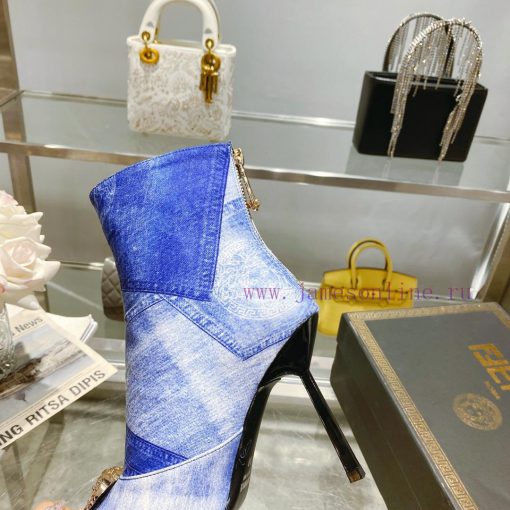 Fendi&Versace Joint Collection Fendi&Versace Short Boots𝐧𝐞𝐰 Show style Fendi Dumesa Head&Heekp04j2l7 - Image 9