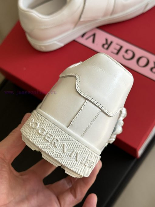 roger vivier ss24 new arrival-～RV 24 Spring/Summer Diamond Button White Shoes New ProductMadvo848ejz - Image 9