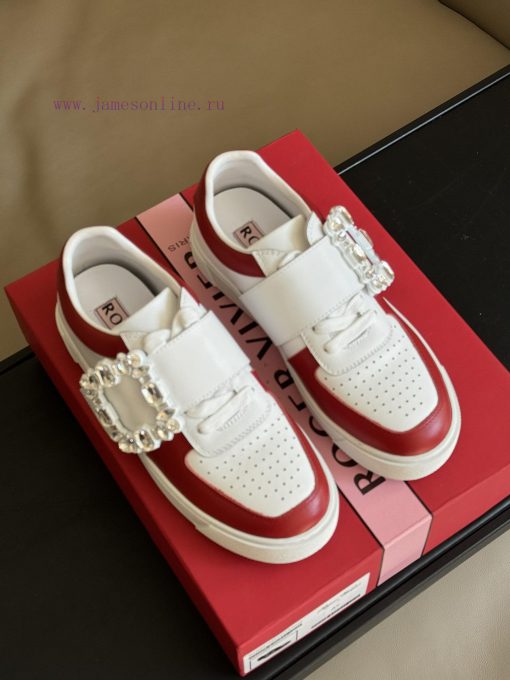 roger vivier ss24 new arrival-～RV 24 Spring/Summer Diamond Button White Shoes New ProductMadn56lz55n - Image 3