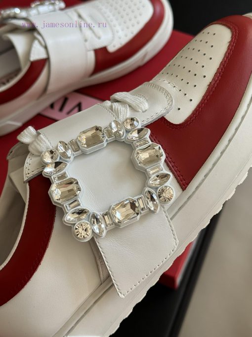 roger vivier ss24 new arrival-～RV 24 Spring/Summer Diamond Button White Shoes New ProductMadn56lz55n - Image 6