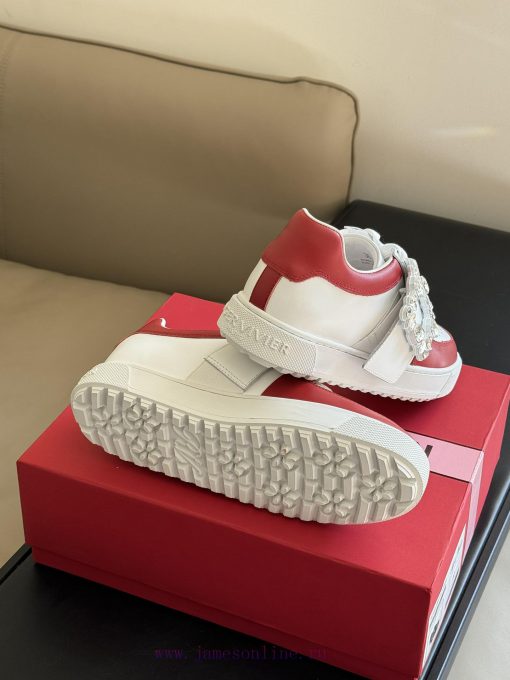 roger vivier ss24 new arrival-～RV 24 Spring/Summer Diamond Button White Shoes New ProductMadn56lz55n - Image 9