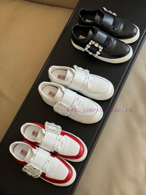 roger vivier ss24 new arrival-～RV 24 Spring/Summer Diamond Button White Shoes New ProductMadn56lz55n - Image 10