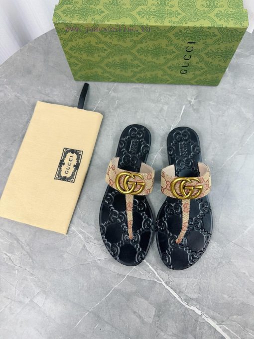 Upgraded Gucci Double G Buckle Ribbon Square Head Flat Bottom Slippers, Trading Company Orde0p50lse2