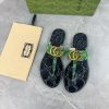 Upgraded Gucci Double G Buckle Ribbon Square Head Flat Bottom Slippers, Trading Company Orde4fuqbd6e
