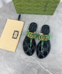 Upgraded Gucci Double G Buckle Ribbon Square Head Flat Bottom Slippers, Trading Company Orde4fuqbd6e