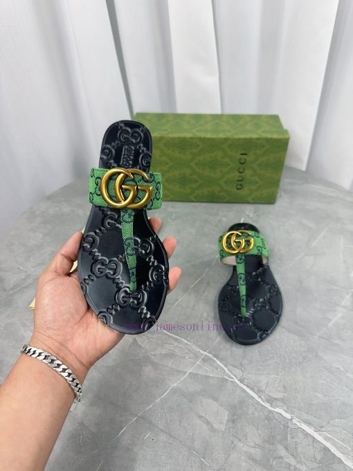 Upgraded Gucci Double G Buckle Ribbon Square Head Flat Bottom Slippers, Trading Company Orde4fuqbd6e - Image 6