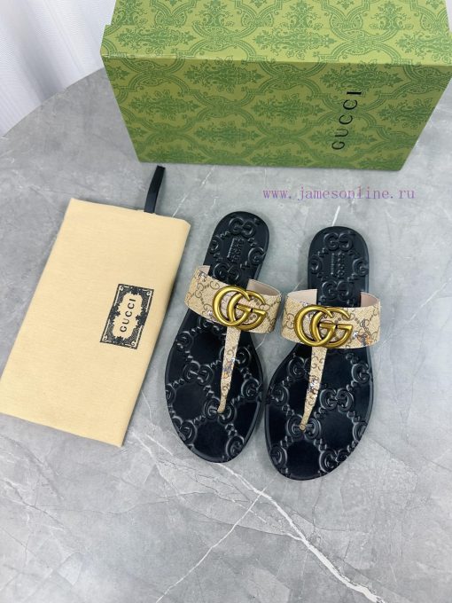 Upgraded Gucci Double G Buckle Ribbon Square Head Flat Bottom Slippers, Trading Company Ordeyov5qq8z - Image 4