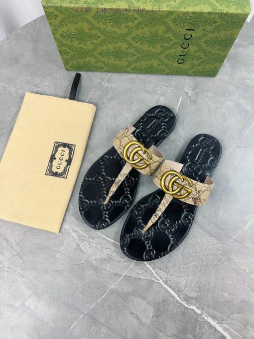 Upgraded Gucci Double G Buckle Ribbon Square Head Flat Bottom Slippers, Trading Company Ordeyov5qq8z - Image 5
