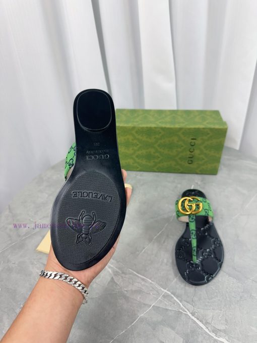 Upgraded Gucci Double G Buckle Ribbon Square Head Flat Bottom Slippers, Trading Company Orde4fuqbd6e - Image 8