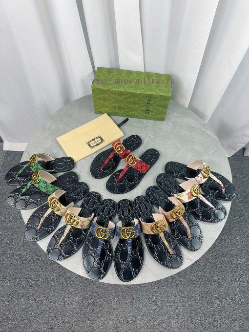 Upgraded Gucci Double G Buckle Ribbon Square Head Flat Bottom Slippers, Trading Company Orde4fuqbd6e - Image 9