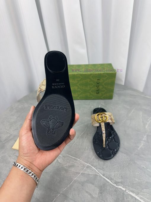 Upgraded Gucci Double G Buckle Ribbon Square Head Flat Bottom Slippers, Trading Company Ordeyov5qq8z - Image 9