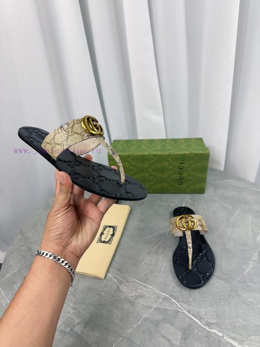 Upgraded Gucci Double G Buckle Ribbon Square Head Flat Bottom Slippers, Trading Company Ordeyov5qq8z - Image 10