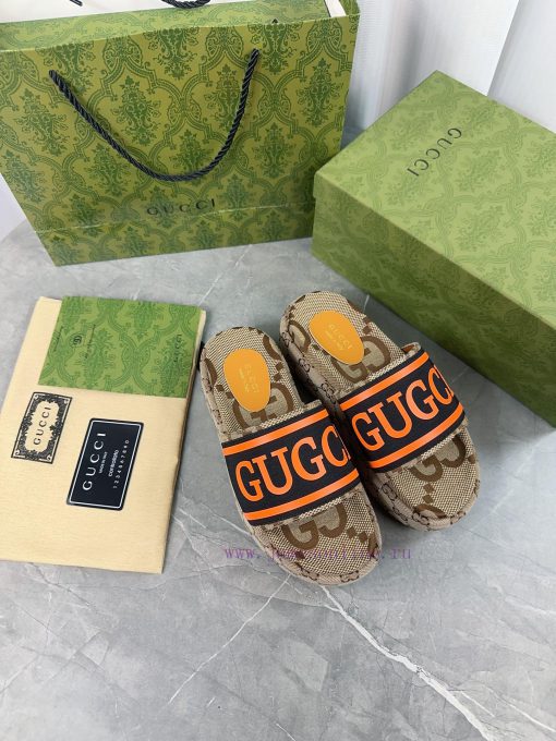 2024 GucciGucci's latest limited edition thick soled slippers of top quality are available fofnvzc58 - Image 5