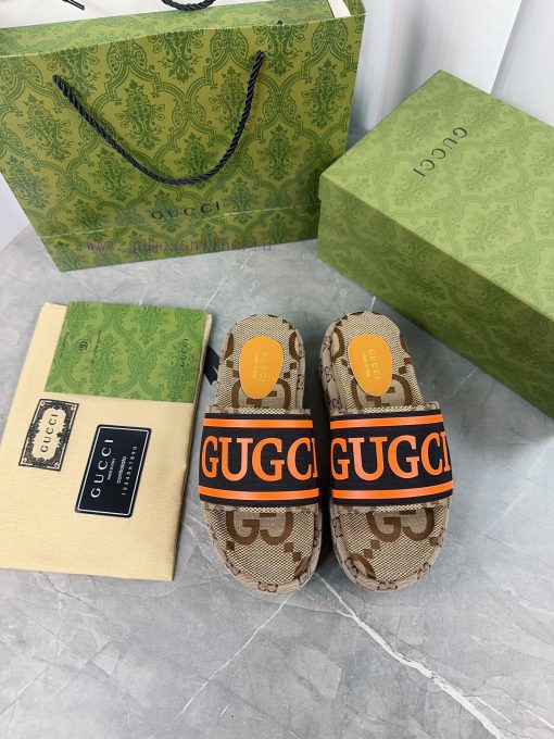 2024 GucciGucci's latest limited edition thick soled slippers of top quality are available fofnvzc58 - Image 6