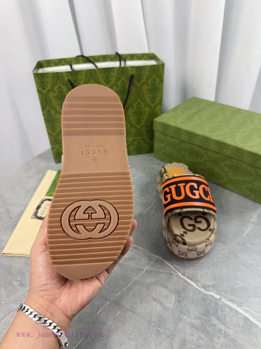 2024 GucciGucci's latest limited edition thick soled slippers of top quality are available fofnvzc58 - Image 11