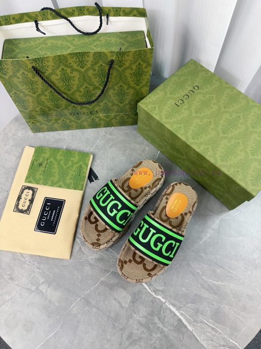 2024 GucciGucci's latest limited edition thick soled slippers of top quality are available f8ifeb4os - Image 4