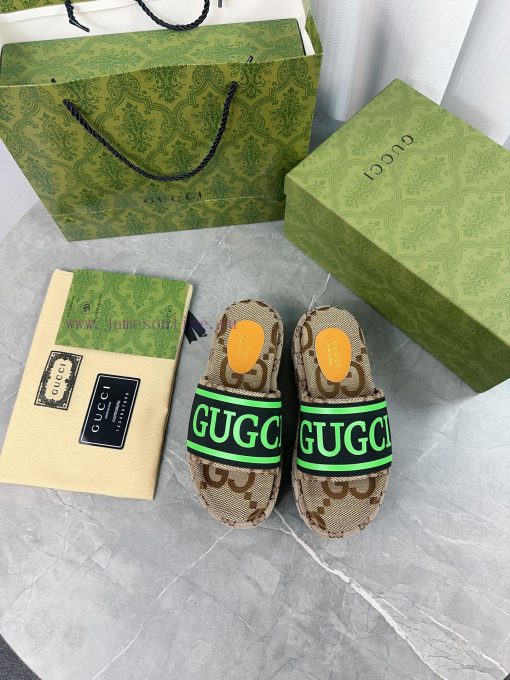 2024 GucciGucci's latest limited edition thick soled slippers of top quality are available f8ifeb4os - Image 6