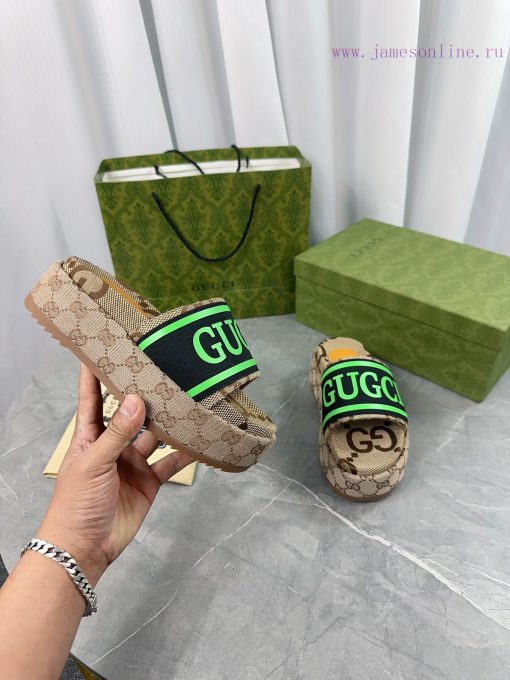 2024 GucciGucci's latest limited edition thick soled slippers of top quality are available f8ifeb4os - Image 8