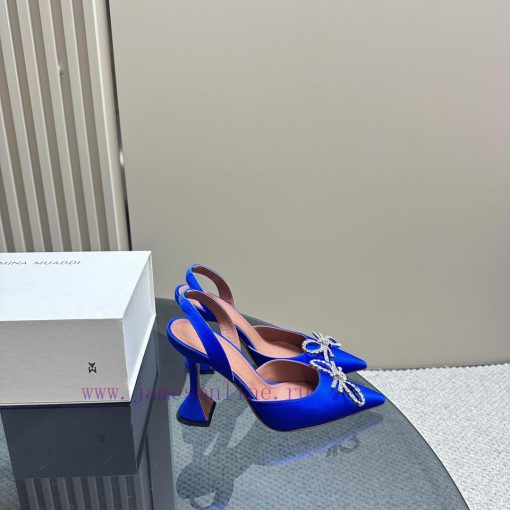 Amina Muaddi Sparkling Diamond Bow Beautiful Fashion ShoesAuthentic 11 Remastered Top Qualitlhotdaxy - Image 4