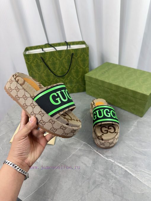 2024 GucciGucci's latest limited edition thick soled slippers of top quality are available f8ifeb4os - Image 11