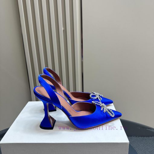 Amina Muaddi Sparkling Diamond Bow Beautiful Fashion ShoesAuthentic 11 Remastered Top Qualitlhotdaxy - Image 6