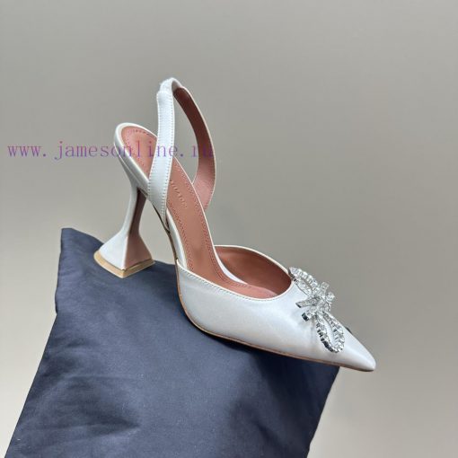 Amina Muaddi Sparkling Diamond Bow Beautiful Fashion ShoesAuthentic 11 Remastered Top Qualitkf1fpxbq - Image 8