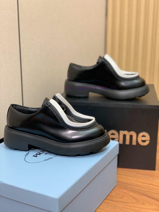 Prada fashion show thick soled loafers look cool and tall when worn. These shoes are very cobjjfht9w - Image 5