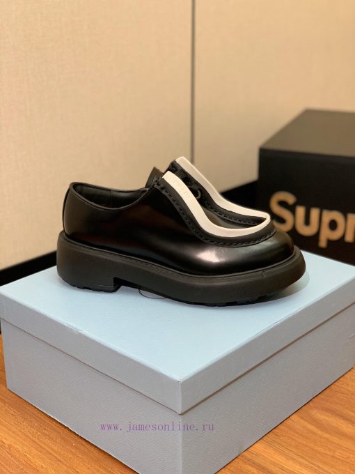 Prada fashion show thick soled loafers look cool and tall when worn. These shoes are very cobjjfht9w - Image 6