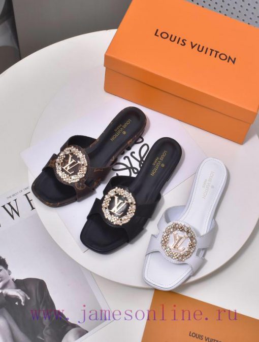 LV sandals have been shipped with rose/rose official website and updated with LV special oldnhll1b1i - Image 3
