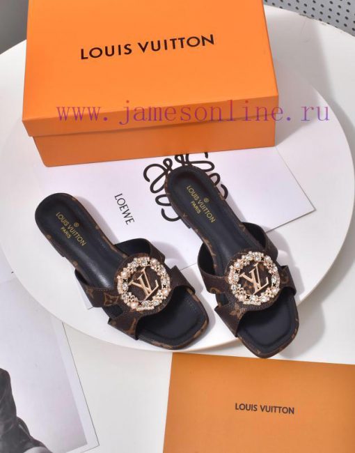 LV sandals have been shipped with rose/rose official website and updated with LV special oldnhll1b1i - Image 6