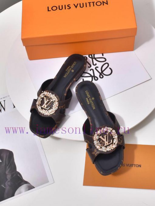 LV sandals have been shipped with rose/rose official website and updated with LV special oldnhll1b1i - Image 7