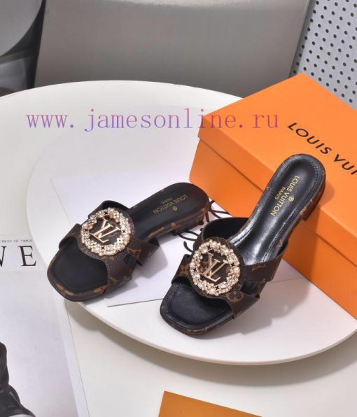 LV sandals have been shipped with rose/rose official website and updated with LV special oldnhll1b1i - Image 9