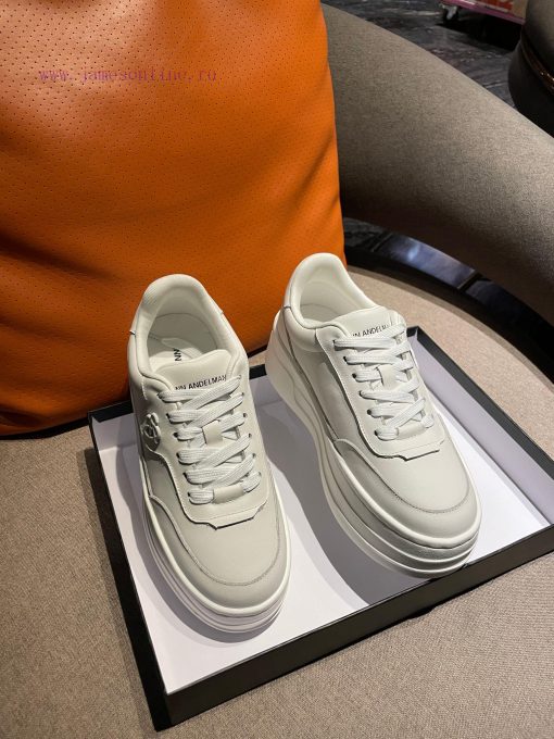 ANN DEMEUEMEES * * * New Products 𝟐𝟒𝐀𝐖Thick soled retro white shoes come with a 6cm height imi48ol4q - Image 3