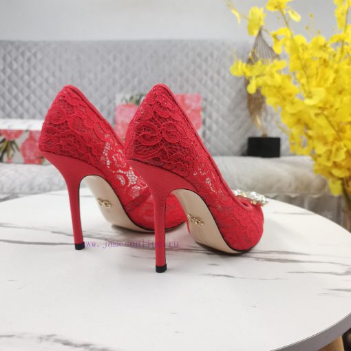 New Top DG2024 official website synchronizes new lace diamond buckle high heelsPerfect attenzaorbih2 - Image 4