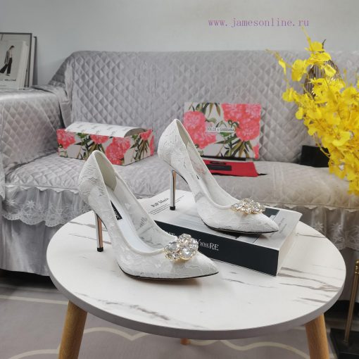 New Top DG2024 official website synchronizes new lace diamond buckle high heelsPerfect atten410z2ceg